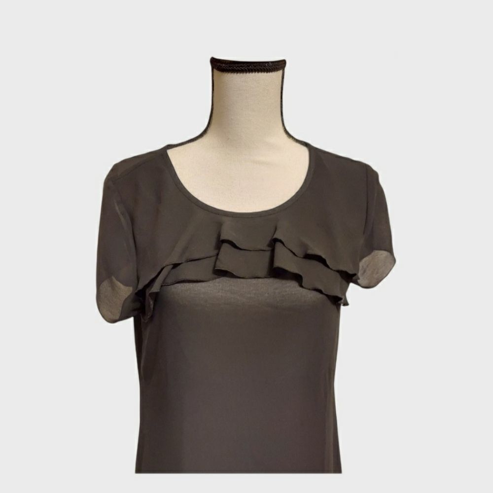 𝅺loft blouse black womens Size small - Picture 3 of 7